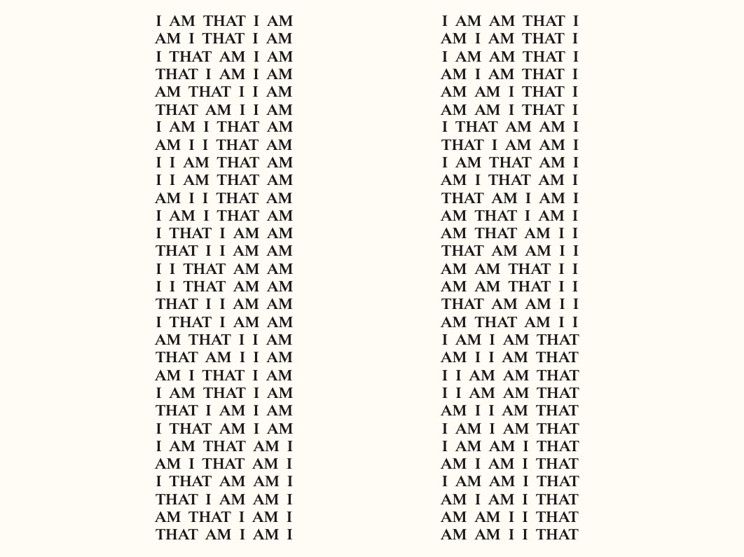 I AM THAT I AM